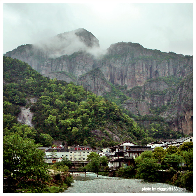 烟雨雁荡 摄影 板桥竹