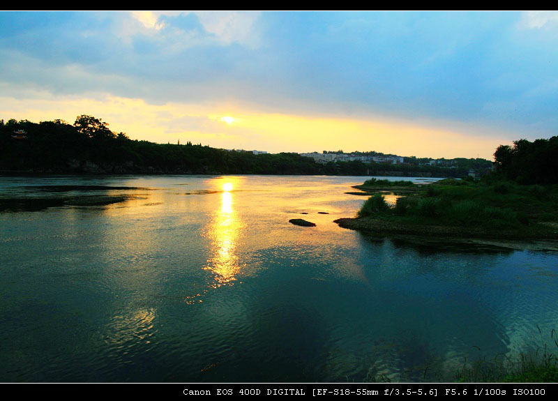 潇水夕阳3 摄影 轻轻杨柳