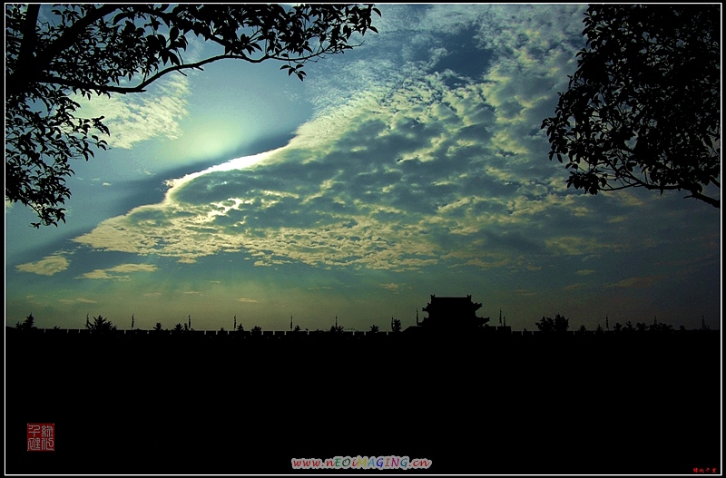 古城天空的云 摄影 绿化千里