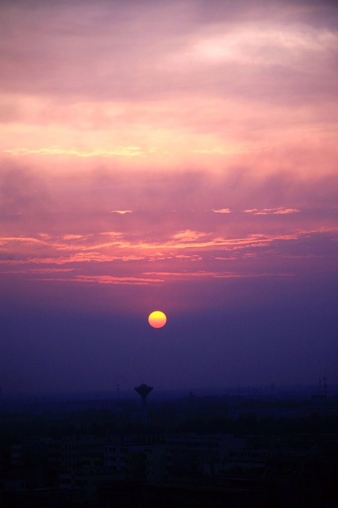 魅力濮阳——雨过夕阳 摄影 叶公好摄