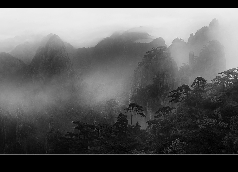 烟雨黄山 摄影 孤马游疆