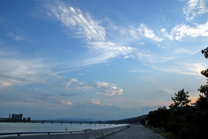 夕阳下的钱塘江大桥 摄影 快乐生活