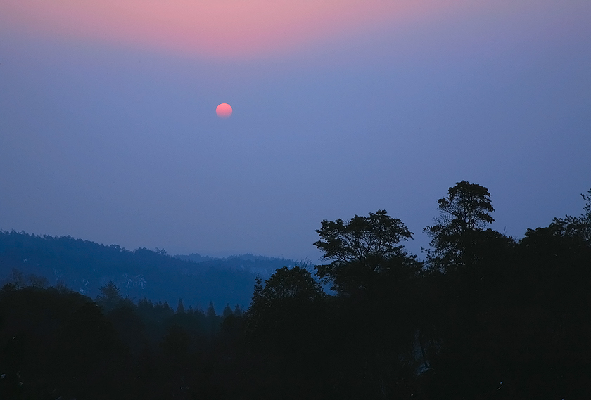 夕阳小景 摄影 尹成