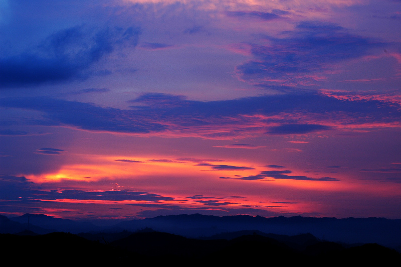 霞 摄影 孤日夕阳