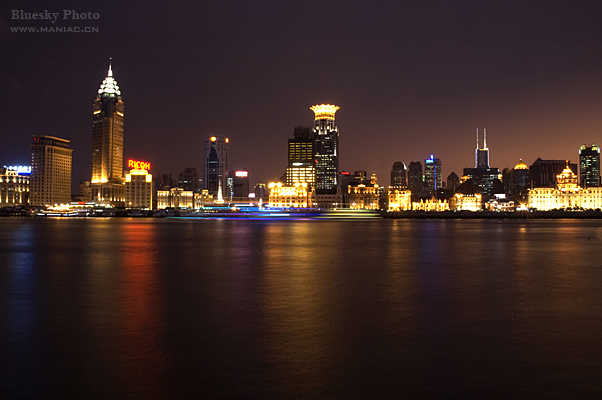 外滩夜景 摄影 碧空