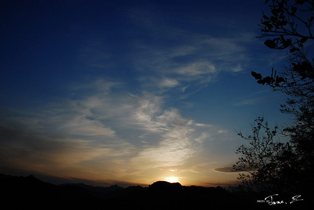 香屯夕阳 摄影 麦丫