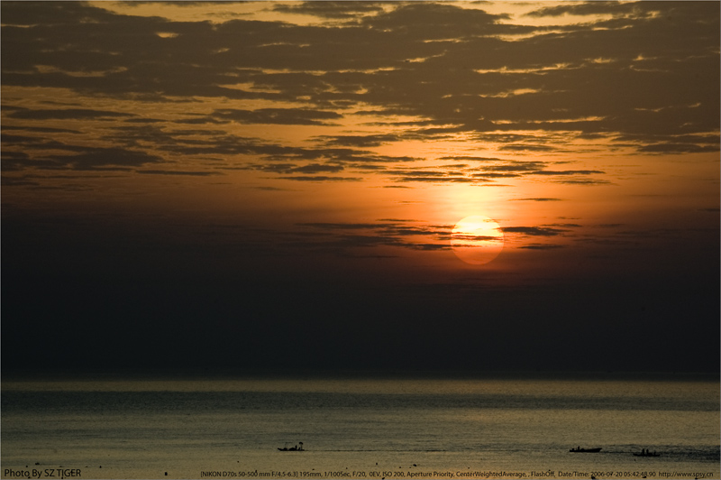 滨海日出 摄影 深圳虎