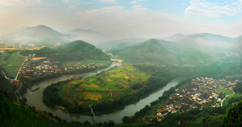 吉山全景 摄影 霞湖客