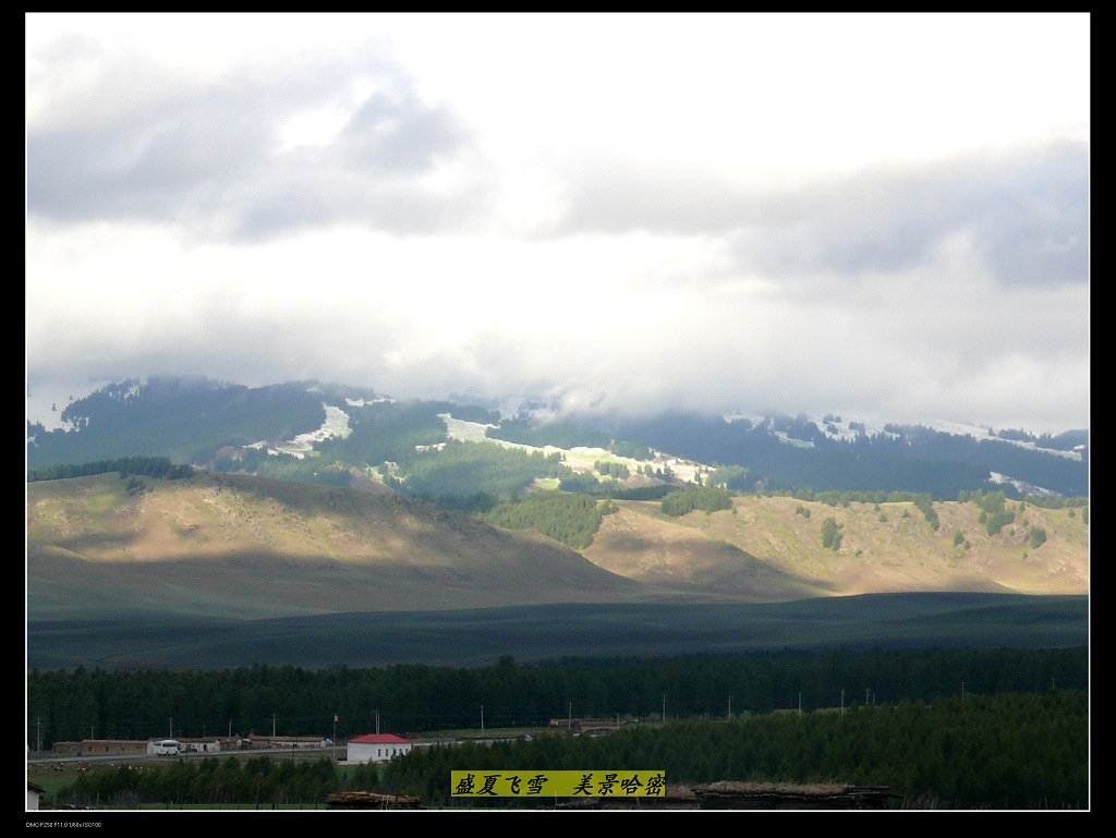 盛夏飞雪  美景天山 摄影 戈壁雄鹰