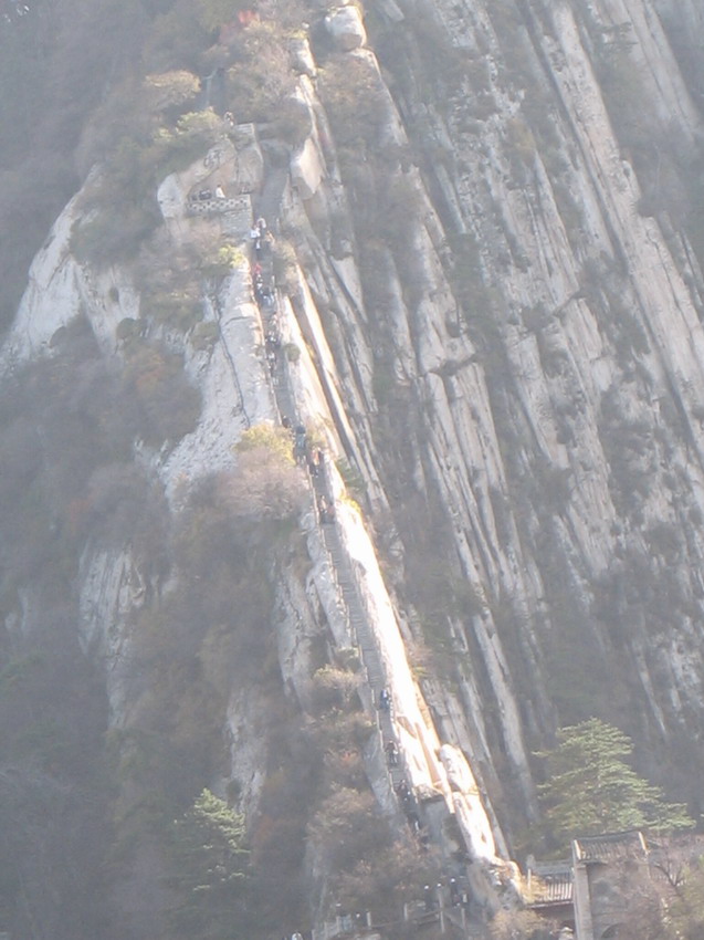 华山天梯 摄影 熊光