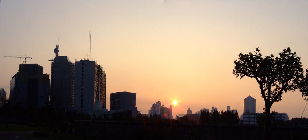 城市晨曦 摄影 快乐兔