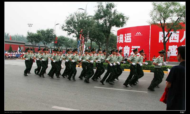 西安奥运火炬传递 摄影 李建广