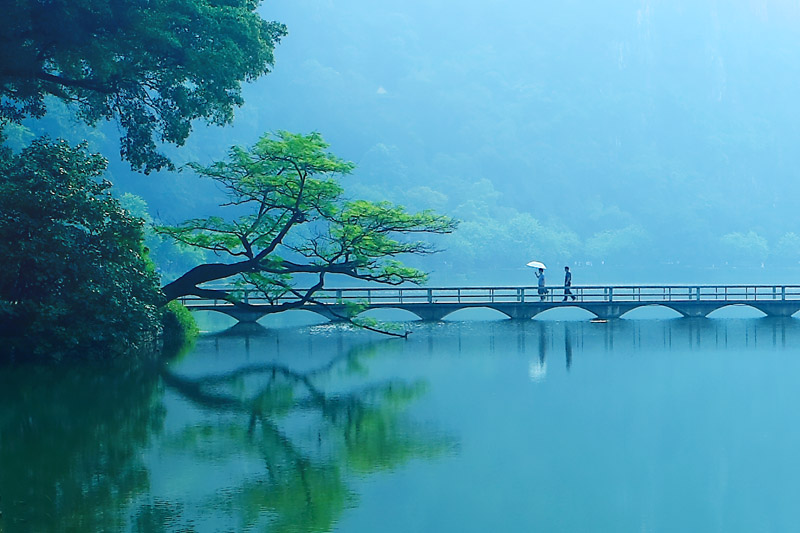 星湖晨色-1 摄影 张开日月眼