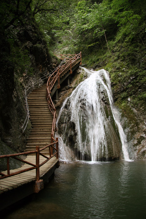 金丝峡瀑布 摄影 风雨廊桥