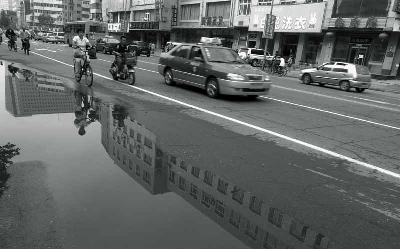 雨中的沈阳－－12 摄影 渭水垂竿