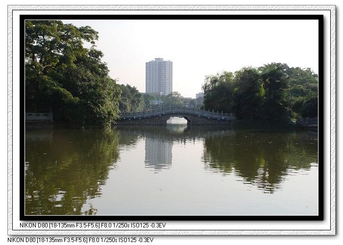 中山公园风景 摄影 邊緣