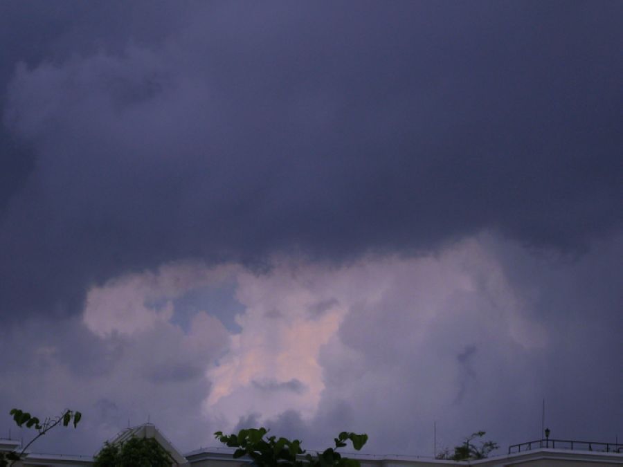 小区的天空 摄影 烟雨霞波