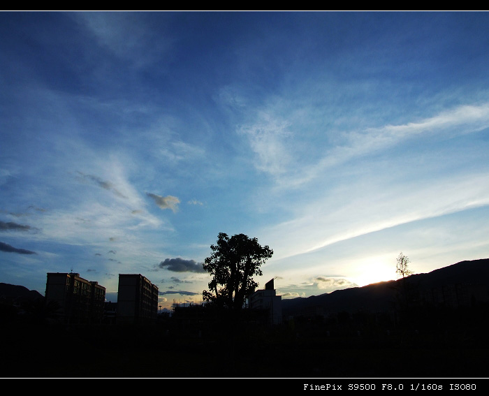 夕照天空 摄影 同尘