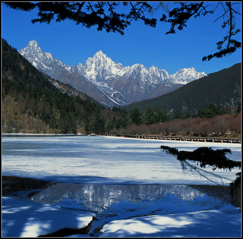 雪山下的冰湖 摄影 youzong