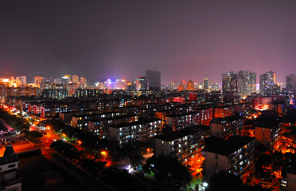 鹭岛 夜景 摄影 langaa