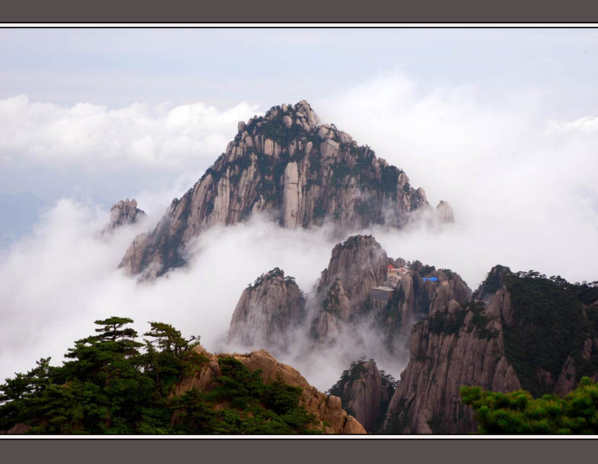 奇峰异景破雾出，近山远峰露真容! 摄影 山水迷