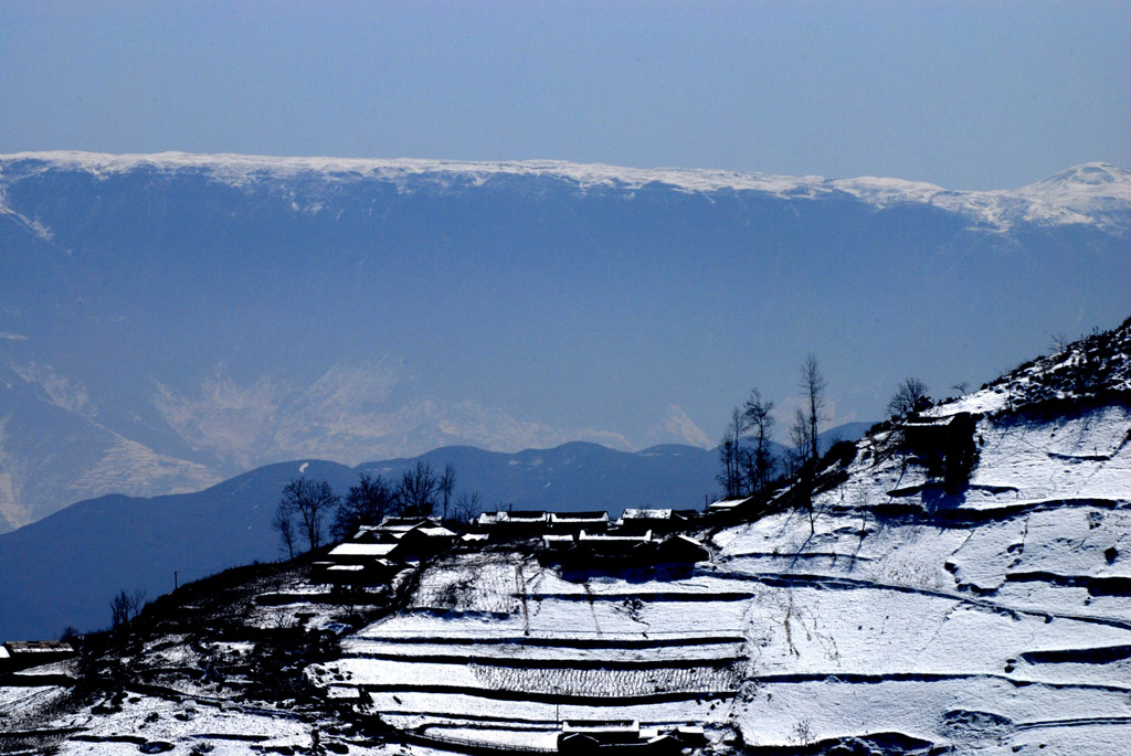 雪景：横断山 摄影 曲木子撒