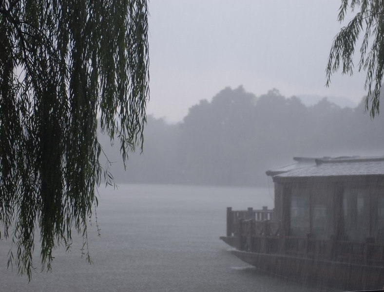 西湖雨景 摄影 墨竹居主