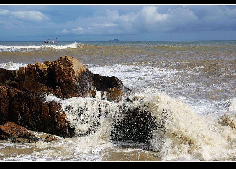 礁与浪３ 摄影 海山掠影