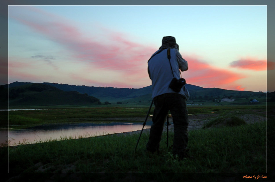 坝上风情30-《夕阳西沉》 摄影 佛手