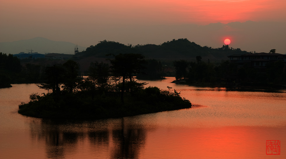 松山湖日落 摄影 ferguswang