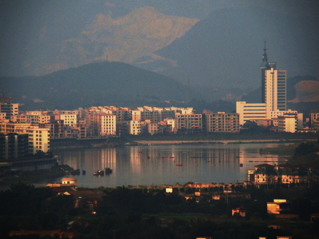 夕照 小城 摄影 一个人的风景