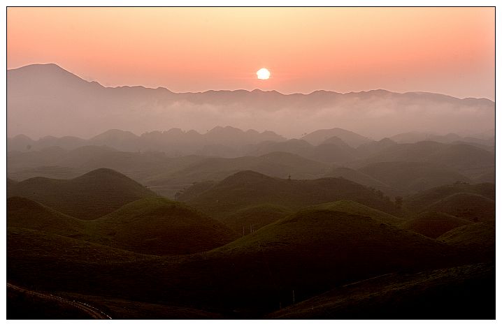 夕照南山 摄影 土木人