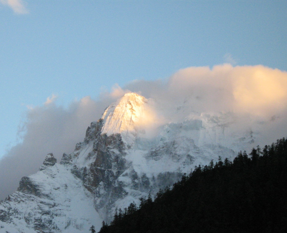 雪山曙光 摄影 相思引