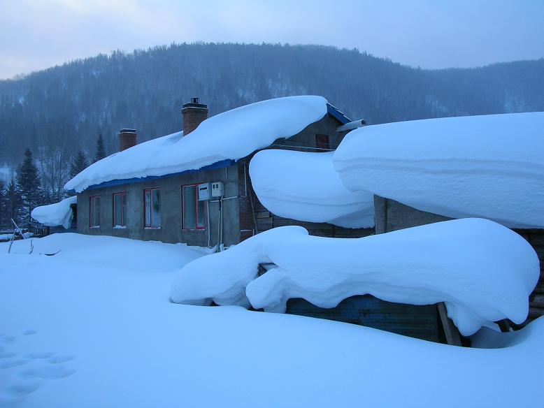 雪乡晨光 摄影 红楼居士