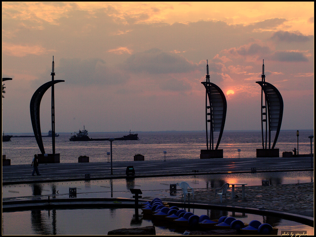 扬子江夕照 摄影 静海愚公