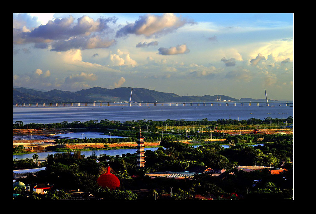 夕照深圳湾 摄影 菩提子