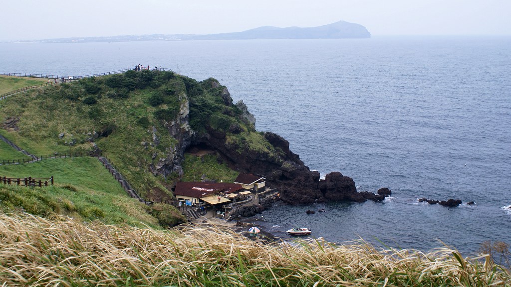 韩国-济州岛 城山日出峰风光 摄影 银色黄金