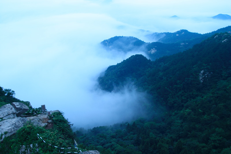 鸡公山云雾图 摄影 淮水一沫