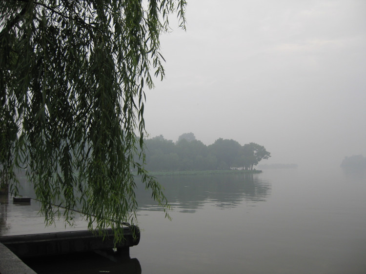 静静的雨西湖 摄影 绿草萍