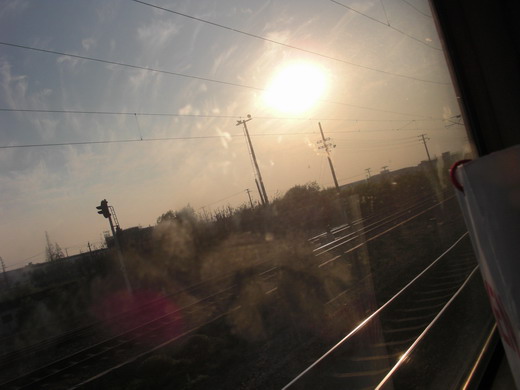 火车上的夕阳 摄影 yan90