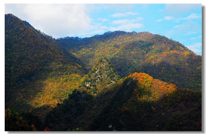 秋色落晖羊叉山 摄影 邪竹