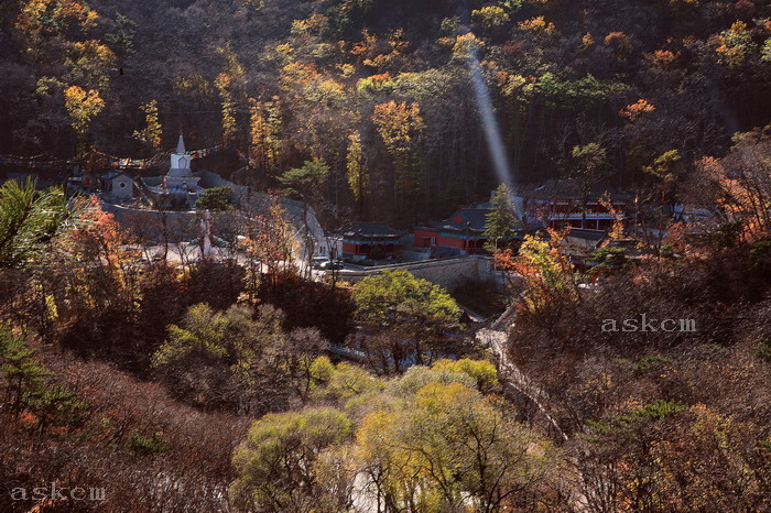 千山风光--秋染灵岩寺 摄影 askcm