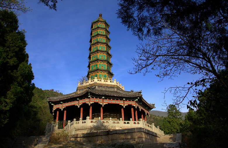 香山琉璃塔 摄影 园林古建