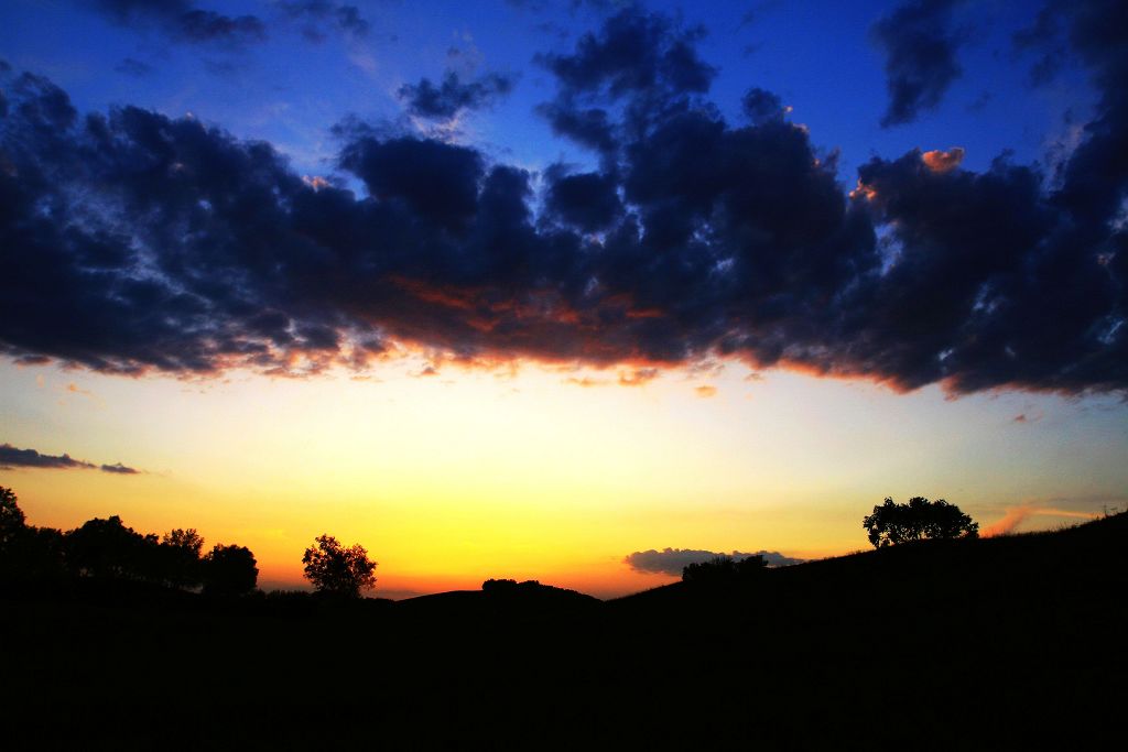 夕阳消失的那一刻 摄影 西山法师