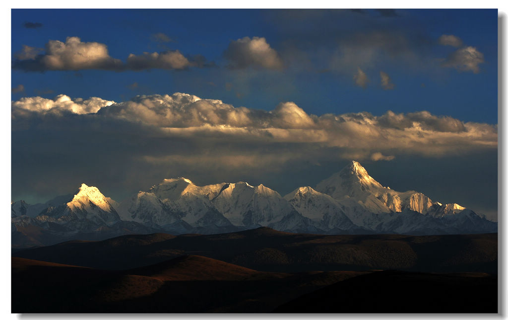 夕照贡嘎山 摄影 youzong