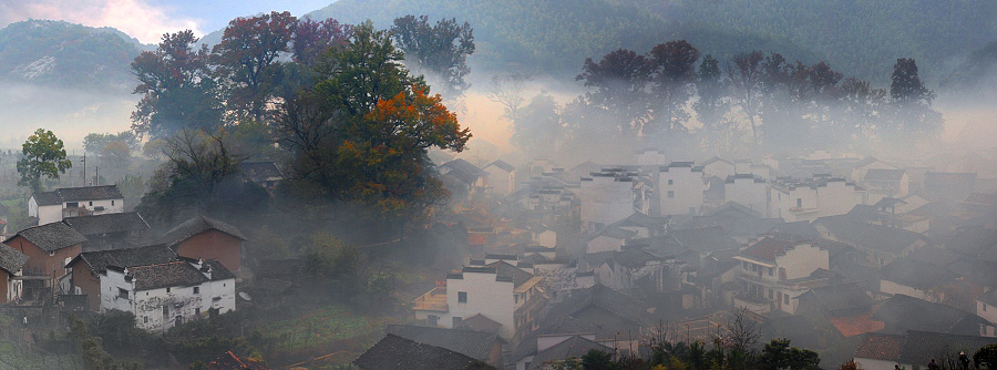 秋染山村 摄影 xzh000001