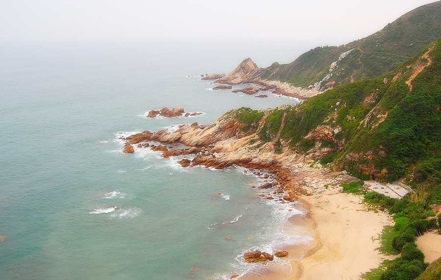 一半淡蓝海连天 摄影 流浪的灰