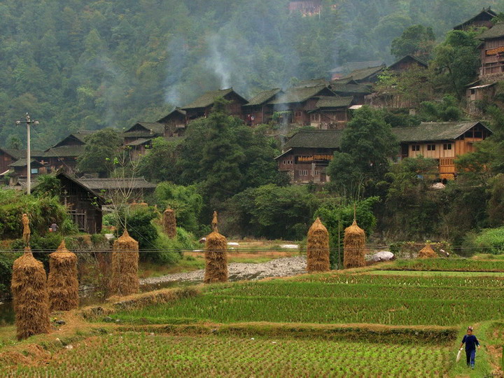 山寨的早晨 摄影 月溪幽兰