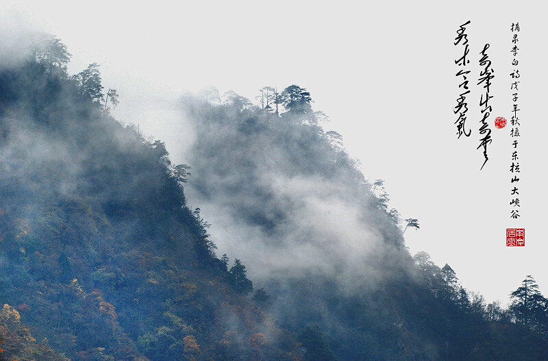 东拉山大峡谷《水墨山水2》 摄影 南岸居士