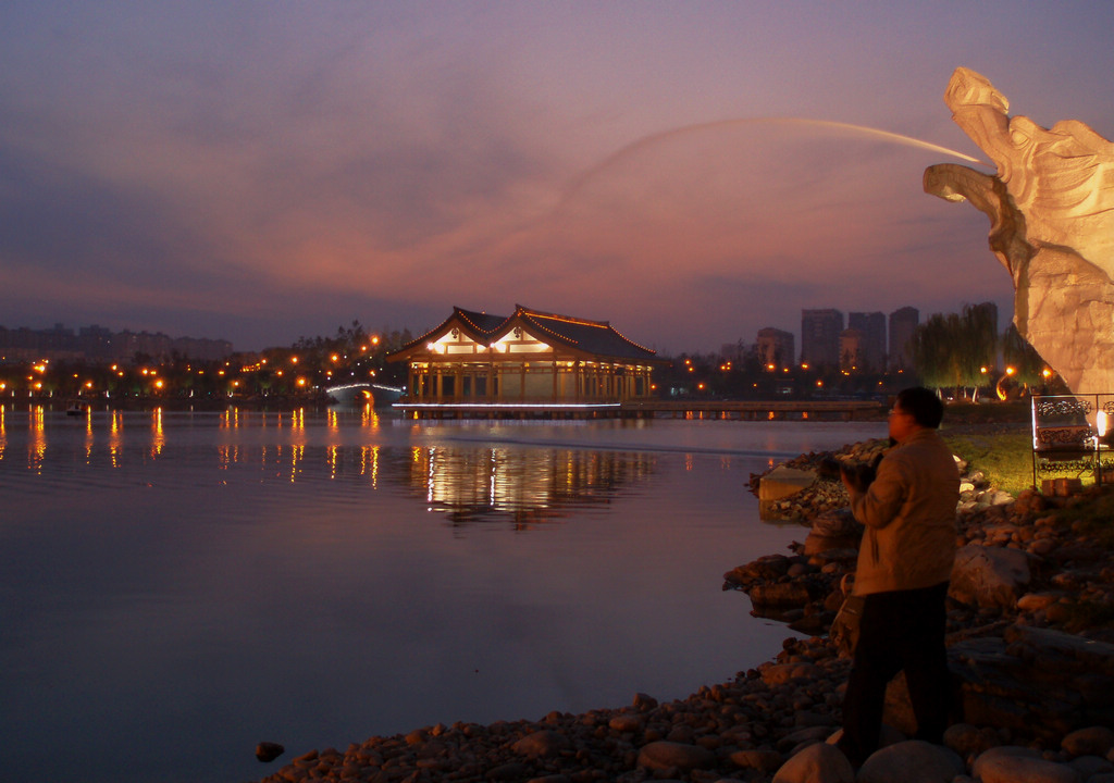 曲江夜景----华灯初上 摄影 一超